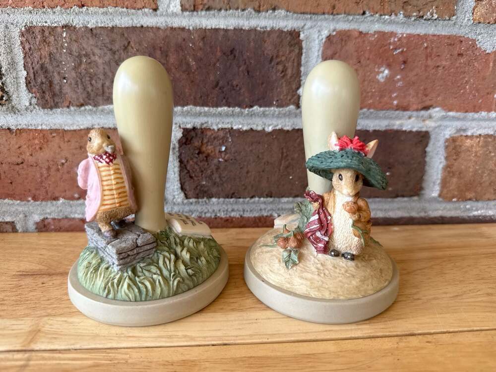 Beatrix Potter Peter Rabbit and Flopsy Bunny Ceramic Bookends